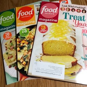 FOOD NETWORK MAGAZINES (3) NEW!